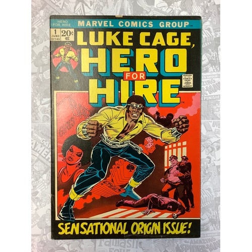 6393 - Luke Cage Hero for Hire #1 (1972) Marvel Comics. 1st appearance and origin of Luke Cage. U.S. cents ... 