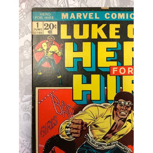 6393 - Luke Cage Hero for Hire #1 (1972) Marvel Comics. 1st appearance and origin of Luke Cage. U.S. cents ... 