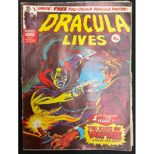 6396 - Comics - Dracula Lives #1-29, #32-40 (1974-1975). British Marvel Comics. (38).