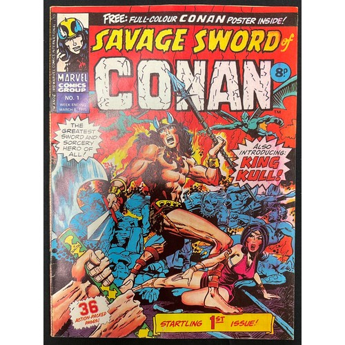 6397 - Comics - The Savage Sword of Conan #1-14 (1975) and The Savage Sword of Conan #1 magazine, (1977), P... 