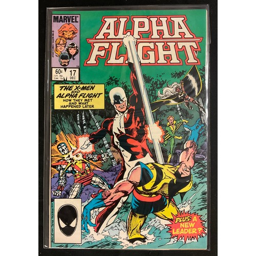 6402 - Alpha Flight #1-28 (1983-1984). 1st Alpha Flight title, includes 1st appearances of Puck, Marrina, T... 