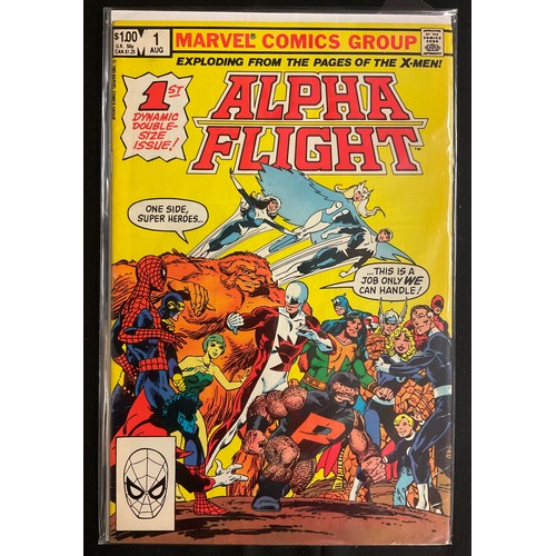 6402 - Alpha Flight #1-28 (1983-1984). 1st Alpha Flight title, includes 1st appearances of Puck, Marrina, T... 