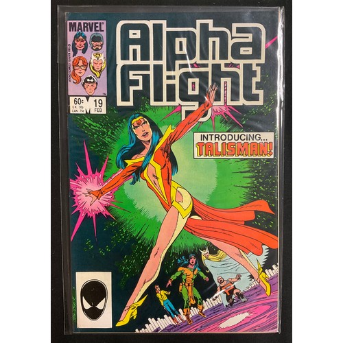 6402 - Alpha Flight #1-28 (1983-1984). 1st Alpha Flight title, includes 1st appearances of Puck, Marrina, T... 