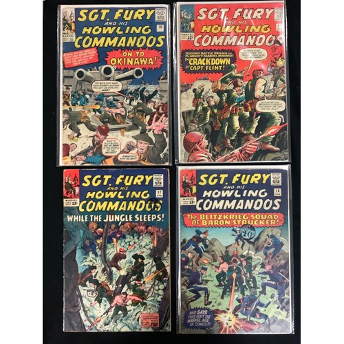 6408 - Sergeant Fury and his Howling Commando's #8, #10, #11, #14, #16, #17, #18, #19, #21-35, #37, 166. (1... 