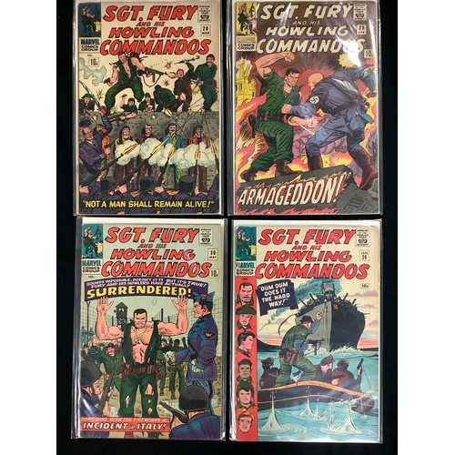 6408 - Sergeant Fury and his Howling Commando's #8, #10, #11, #14, #16, #17, #18, #19, #21-35, #37, 166. (1... 