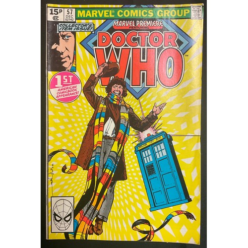 6411 - A collection of Dr Who Comics: Marvel Premiere #57 - 1st Doctor Who appearance in American Comic Boo... 