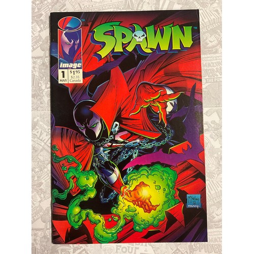 6415 - Spawn #1-3. (1992). 1st appearance of Spawn. Written and drawn by Todd Mcfarlane. Image Comics, Mode... 