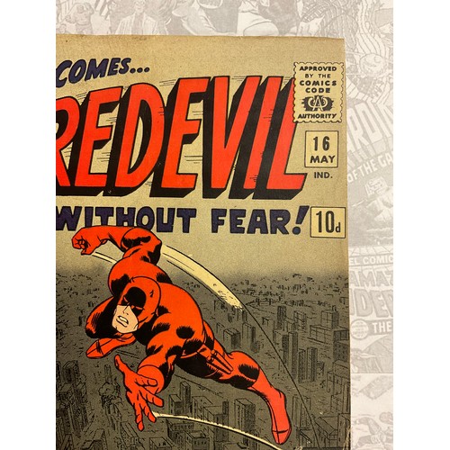 6418 - Daredevil #16 (1966) 1st appearance of the Masked Marauder. Classic John Romita Snr Cover art. UK Pe... 