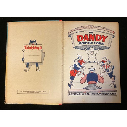 6424 - Comics - Two ‘The Dandy Monster Comic’ Annuals. (1950-51), D.C. Thomson and Co, Ltd, London.