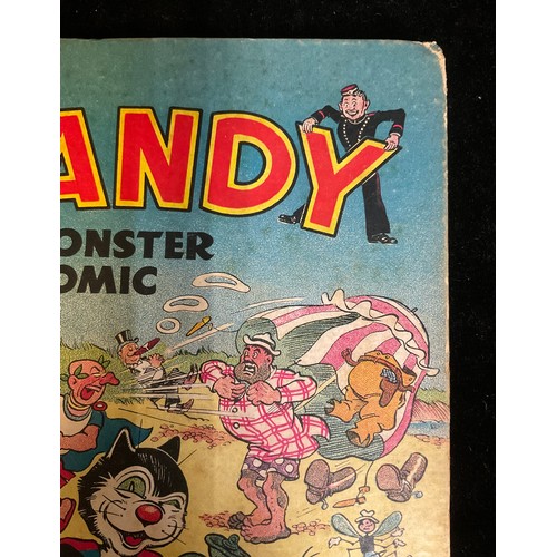 6424 - Comics - Two ‘The Dandy Monster Comic’ Annuals. (1950-51), D.C. Thomson and Co, Ltd, London.