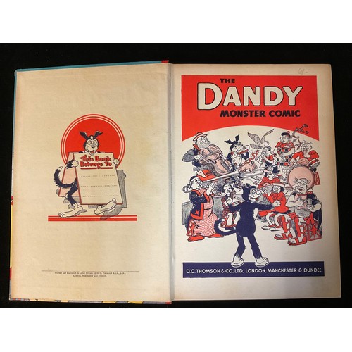 6424 - Comics - Two ‘The Dandy Monster Comic’ Annuals. (1950-51), D.C. Thomson and Co, Ltd, London.