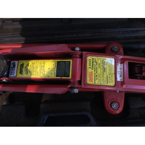 338 - Tools - Master Mechanic Hydraulic trolley jack; Black Decker compact power driver , KC 1482C,14.4 vo... 