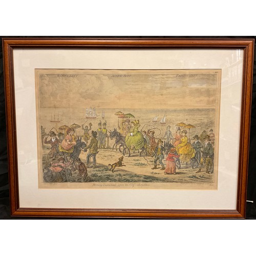 400 - An 18th century hand-coloured engraving - ‘The reception of the Diplomatique and his Suite, at the c... 