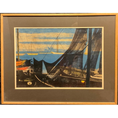 127 - Margaret Shaw (1917-1983), by and after, ‘’Through dark sails, to a bright sea’, signed in pencil, l... 