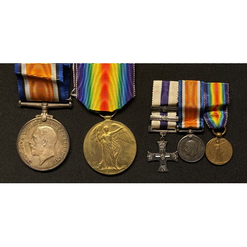 4000 - WWI British War Medal and Victory Medals to Captain Alfred Frithjof Merry MC and bars, 18th Battalio... 