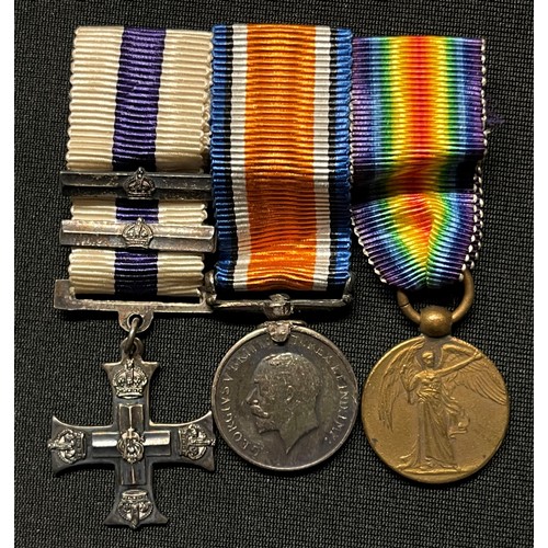 4000 - WWI British War Medal and Victory Medals to Captain Alfred Frithjof Merry MC and bars, 18th Battalio... 