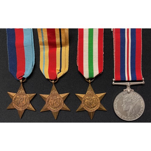 4015 - WW2 British RAF medal group to 1770952 OA George H Reddish comprising of 1939-45 Star, Africa Star, ... 