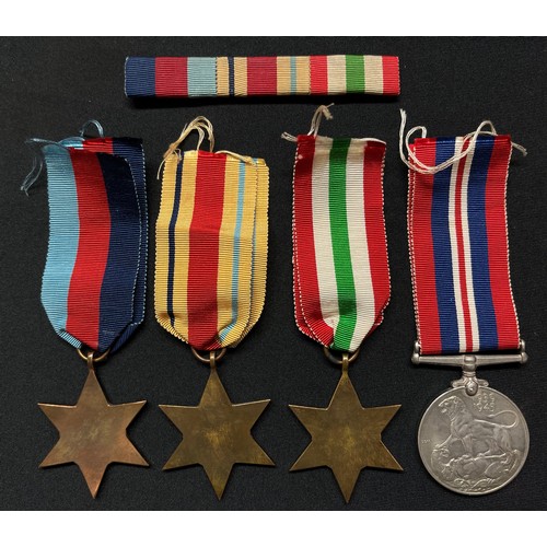 4015 - WW2 British RAF medal group to 1770952 OA George H Reddish comprising of 1939-45 Star, Africa Star, ... 