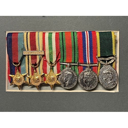 4018 - WW2 British Medal Group to 875681 Gunner Donald F Berry, 107 Royal Horse Artillery, South Nottts Hus... 