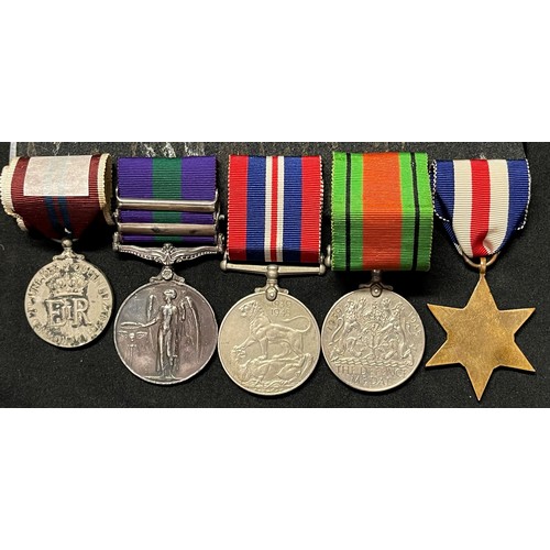 4019 - WW2 British Medal Group to 14444623 Pte J Quilton, Sherwood Foresters comprising of France & Germany... 