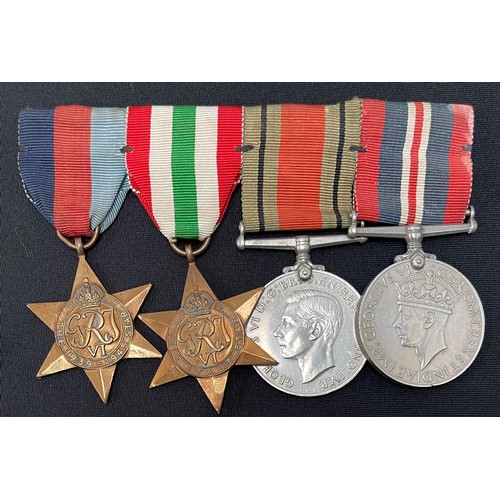 4020 - WW2 British RAF Medal Group to 1803940 LAC Alfred Austin Oates comprising of 1939-45 Star, Italy Sta... 