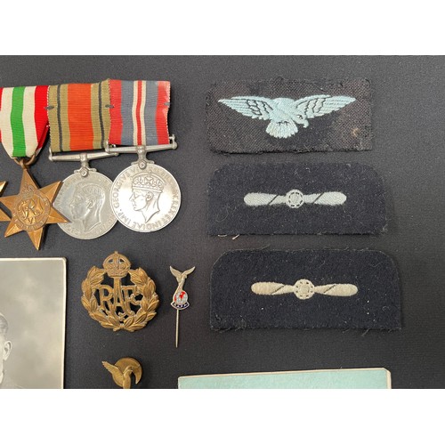 4020 - WW2 British RAF Medal Group to 1803940 LAC Alfred Austin Oates comprising of 1939-45 Star, Italy Sta... 