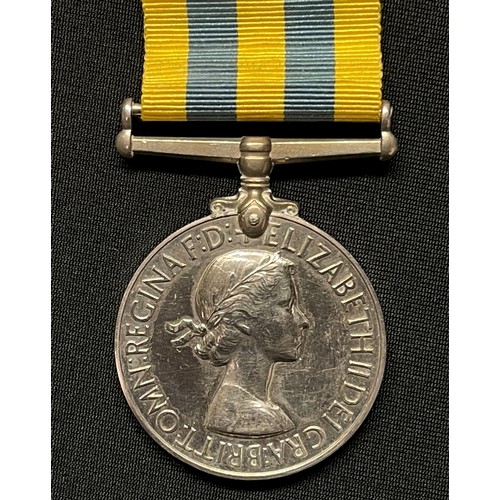 4025 - British Korean War Medal 1951 to 23829725 Gunner AS Wrighton, Royal Artillery. Complete with ribbon.