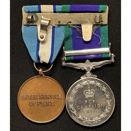 4026 - ERII General Service Medal with Northern Ireland Clasp to 24682291 Fusilier AJS Alexander, Royal Reg... 