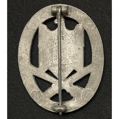 4030 - WW2 Third Reich Allgemeines Sturmabzeichen - General Assault Badge. Zink. Maker marked Assmann along... 