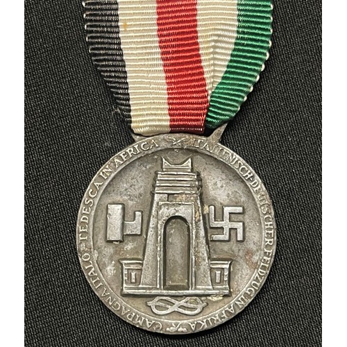 4031 - WW2 Third Reich Medaille für den Italiensch-Deutschen Feldzug in Afrika - Italian/German African Cam... 