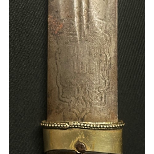 4044 - Imperial Russian Kuban Cossacks M1904 Kindjal Dagger with double edged fullered blade 334mm in lengt... 