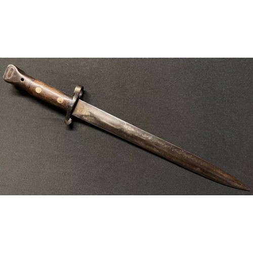 4061 - Boer War Lee-Metford Bayonet with double edged blade 304mm in length. Maker marked 