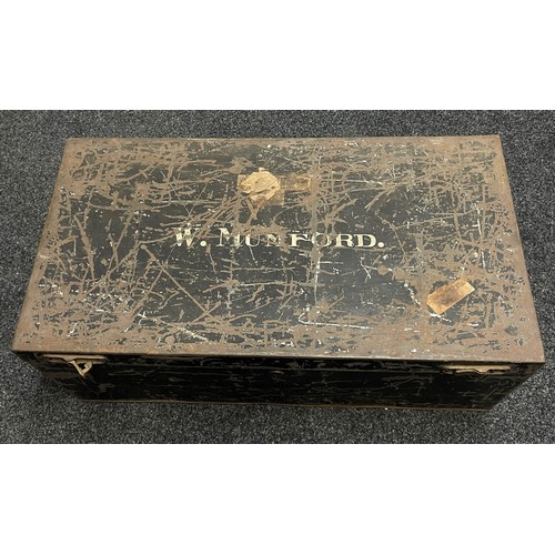 4077 - Victorian Officers Tin Trunk named to 