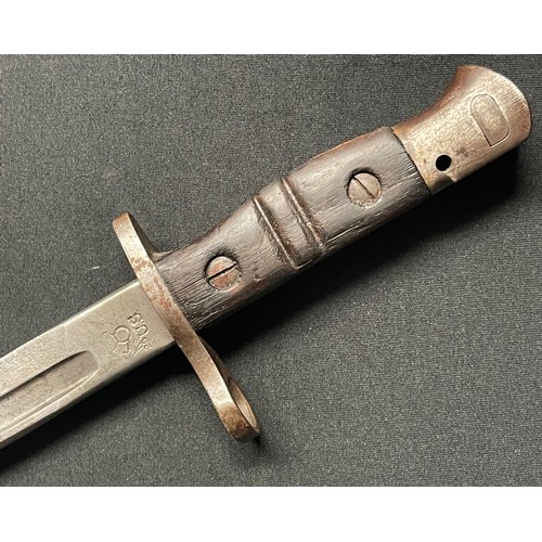 4089 - WWI US P17 Bayonet with single edged fullered blade 431mm in length maker marked and dated 