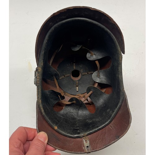 4110 - WW1 Imperial German Army M1915 Pickelhaube Helmet with Prussian Helmet Plate and State and National ... 