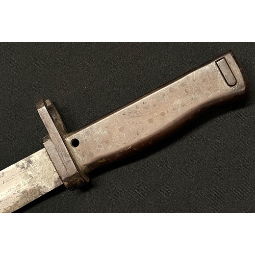 4116 - WW1 Imperial German Ersatz Bayonet with fullered single edged blade 310mm in length. No makers mark.... 