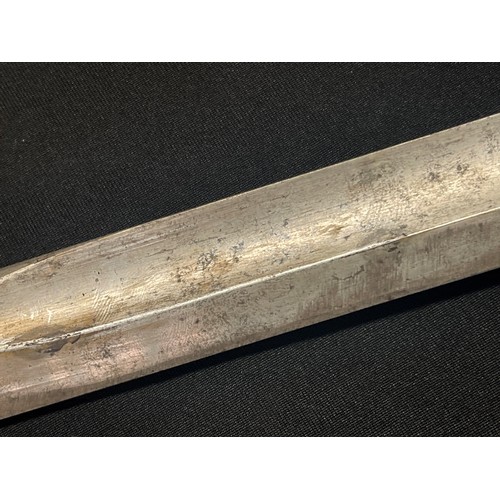 4116 - WW1 Imperial German Ersatz Bayonet with fullered single edged blade 310mm in length. No makers mark.... 