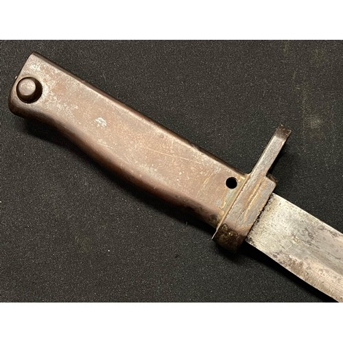 4116 - WW1 Imperial German Ersatz Bayonet with fullered single edged blade 310mm in length. No makers mark.... 