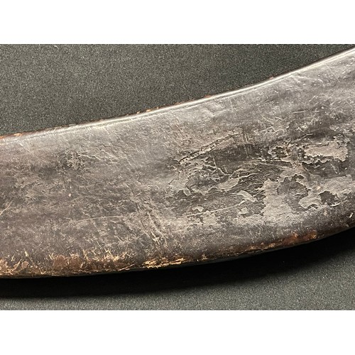 4157 - WW2 British Kukri Knife with single edged 315mm long blade. Edge of blade numbered 