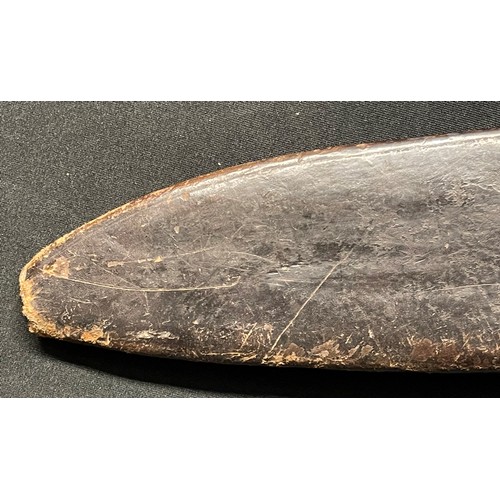 4157 - WW2 British Kukri Knife with single edged 315mm long blade. Edge of blade numbered 