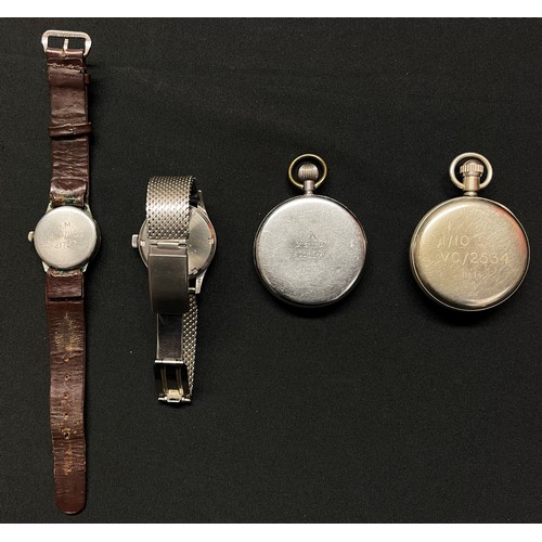 4158 - WW2 British Watch collection to include: Watch, Wrist, Waterproof by Vertex. One of the so called 