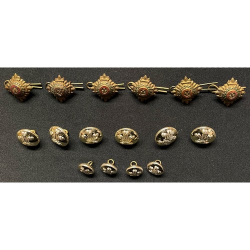 4159 - WW2 British RAF VRT Collar dogs x 5, two matched pairs and one single: Air Training Corps Lapel badg... 