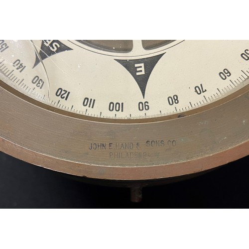 4174 - WW2 American Ship's Compass taken from a US Liberty Ship. Maker marked 