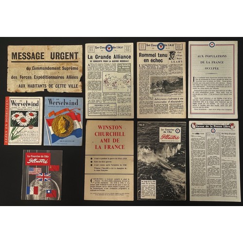 4192 - WW2 British Propaganda News booklets dropped on Occupied France & The Netherlands 1942. (10)