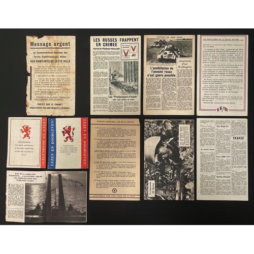 4192 - WW2 British Propaganda News booklets dropped on Occupied France & The Netherlands 1942. (10)