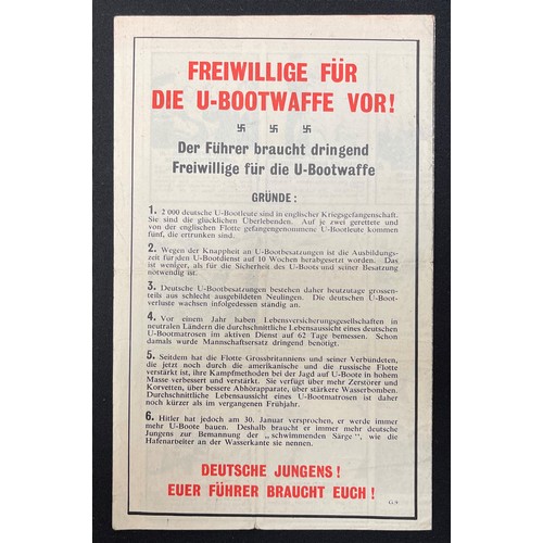 4199 - WW2 British Psycological Warfare Propaganda Leaflets dropped on German Troops and Civilians 1941 194... 