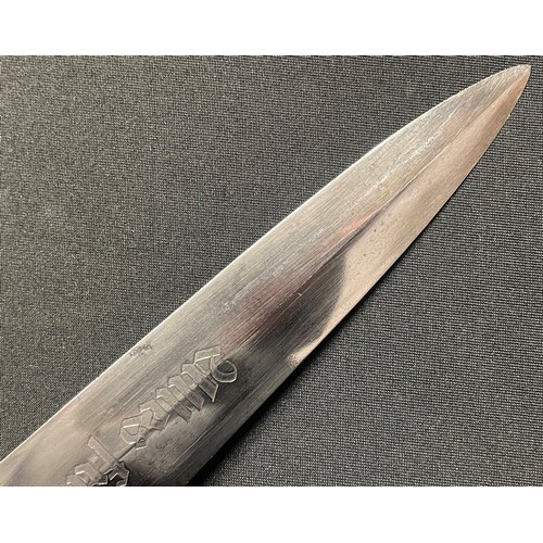 4218 - WW2 Third Reich 1933 Pattern SA dagger with 220mm long double edged blade with 