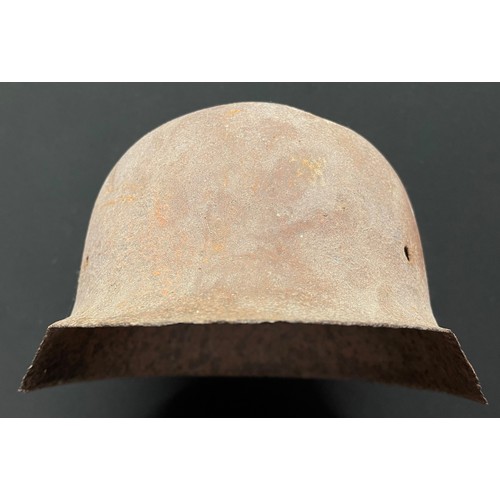 4220 - WW2 Third Reich Relic Condition M42 Steel Helmet recovered in Normandy.