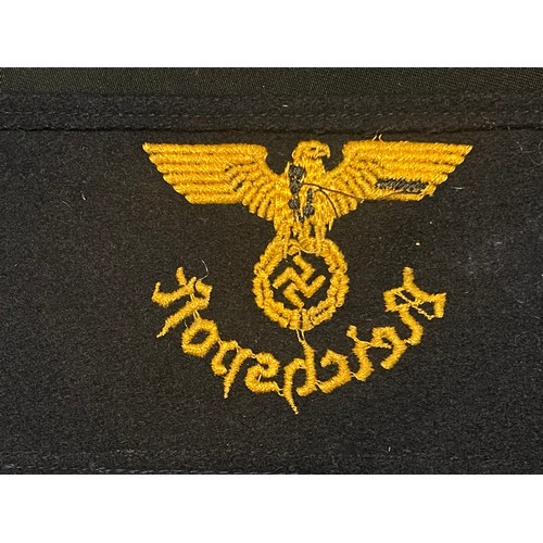 4224 - WW2 Third Reich Reichpost Employees Armband. Machine embroidered example.