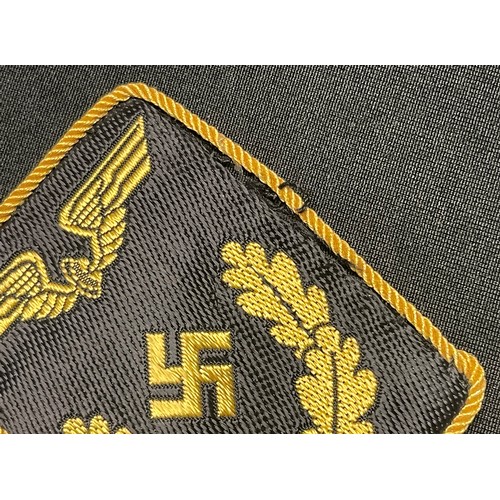 4225 - WW2 Third Reich Deutsche Reichsbahn collar tabs. Two pairs, both machine woven examples. Both pairs ... 